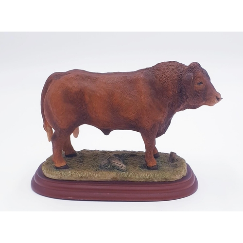 60A - BORDER FINE ARTS 18cm x 14.5cm MODEL OF A LIMOUSIN BULL (Style Three) (Model No MN. A0739) FROM THE ... 