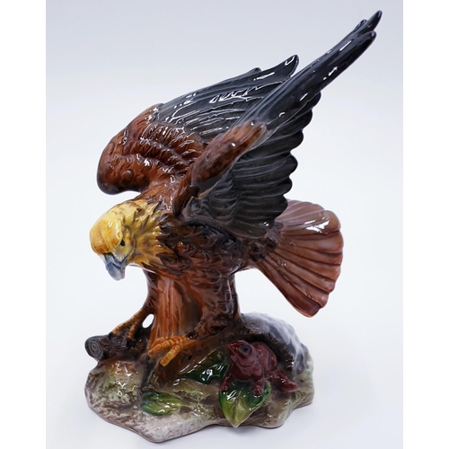 63 - CERAMIC MODEL OF A BIRD OF PREY And SQUIRREL (Mark To The Base Crown Over 