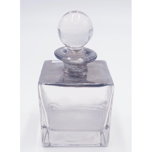 86 - SQUARE GLASS PERFUME BOTTLE (Old)