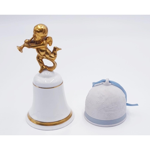 536 - ROYAL DOULTON CHERUB BELL (Limited Edition0 Plus LLADRO CHRISTMAS BELL