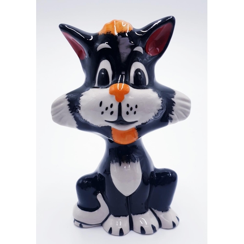 567 - LORNA BAILEY 12 cm MODEL OF INKY THE CAT  (Release Date February 2008) Signed By Lorna Bailey