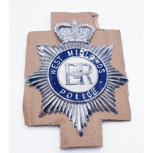 576 - WEST MIDLANDS POLICE OBSOLETE FULL SIZE HELMET BADGE