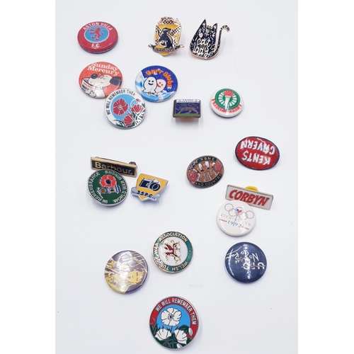 578 - PIN BUTTON BADGES (Qty Of)