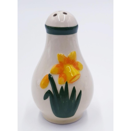 731 - CERAMIC PEPPER POT IN THE DAFFODIL DESIGN With A Signature To The Base 