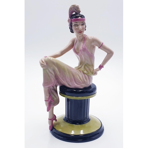 750 - KEVIN FRANCIS 22.5 cm ART DECO CHARACTER FIGURINE  (Artist Original One Off Unique Colourway By Mr J... 