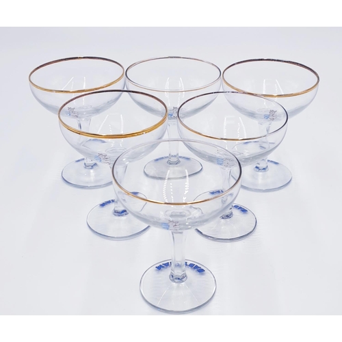 857 - BABYCHAM GLASSES (6) c1960s