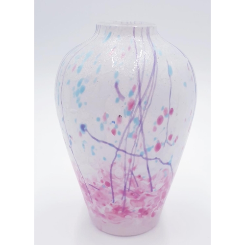 808 - ROYAL BRIERLEY 17cm  GLASS VASE