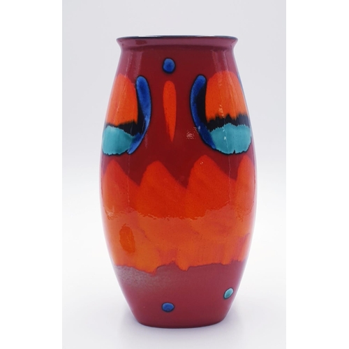 818 - POOLE POTTERY Large 25cm VASE IN THE VOLCANO DESIGN