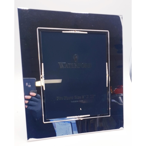 821 - WATERFORD CRYSTAL Extra Large 29cm x 35cm PHOTO FRAME IN THE LISMORE DESIGN (Original Box, As New)