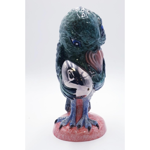 936 - PEGGY DAVIES CERAMICS Large 26cm (Hand Painted) MODEL OF A GROTESQUE BIRD 