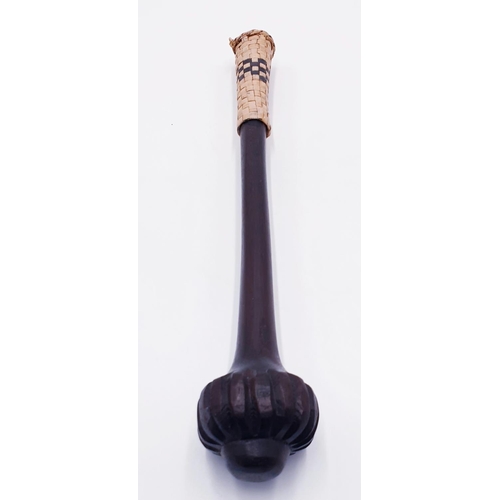 861 - FIJIAN / PACIFIC ISLAND HARDWOOD 29cm THROWING CLUB  (Old)