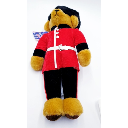 864 - COLDSTREAM/GRENADIER GUARD Extra Large 46cm TEDDY BEAR (Old) (As New Condition,With All Labels Noe R... 