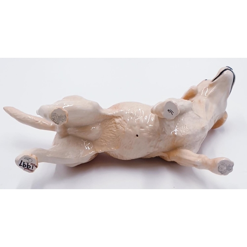 921 - ROYAL DOULTON (Standing-Style Two) 12.7cm MODEL OF A LABRADOR (Golden Gloss Colourway) DA 145 1990/9... 