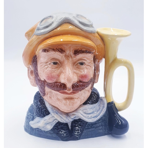 361 - ROYAL DOULTON Large 18.5cm  CHARACTER JUG 'THE VETERAN MOTORIST' (Handle: A Horn) D6633 1973/83 Desi... 