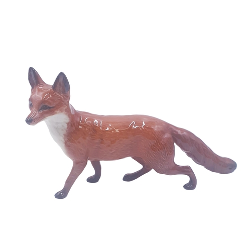 616 - BESWICK Large 14cm MODEL OF A FOX (Standing) Model No 1016A (Red-Brown And White Gloss Colourway) 19... 