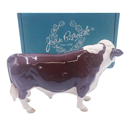 630 - BESWICK 12.7cm MODEL OF A POLLED HEREFORD BULL Model No 2549A (Gloss Colourway)  1977/97 Designed By... 