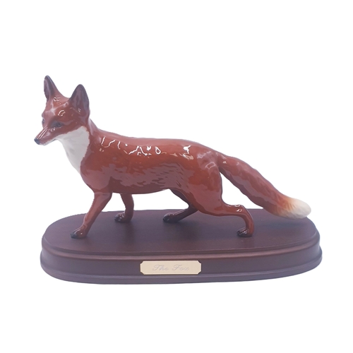 632 - BESWICK Large 14cm MODEL OF A FOX (Standing) Model No 1016B (Red-Brown And White Gloss Colourway) 19... 