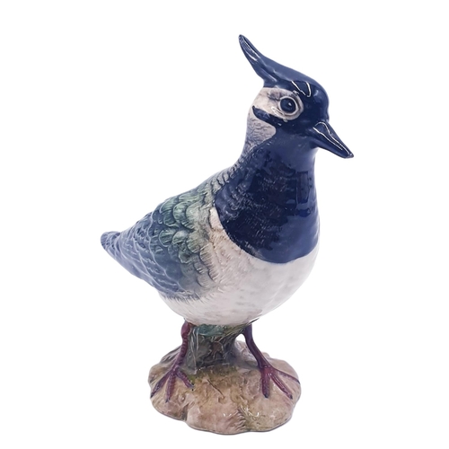 633 - BESWICK Large 14cm MODEL OF A LAPWING (Black,Dark Green,White Gloss)  Model No 2416A (1st Version) 1... 