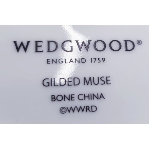 759 - WEDGWOOD 11cm LITHOPANE IN THE GILDED MUSE DESIGN (Original Box)