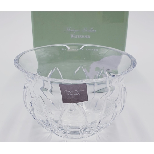 760 - WATERFORD CRYSTAL 10cm Dia  IN THE OPULENCE DESIGN Signed By Monique Shuillier  (Original Box)