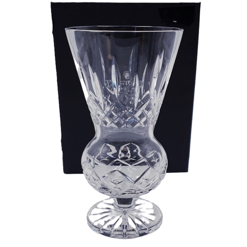 766 - WATERFORD CRYSTAL 18cm VASE IN THE LISMORE THISTLE DESIGN (Boxed)