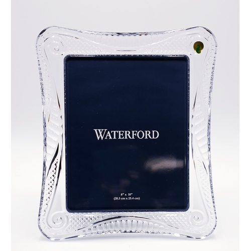 767 - WATERFORD CRYSTAL Extra Large 20.3cm x 25.4cm PHOTO FRAME IN THE SEAHORSE DESIGN (Original Box).