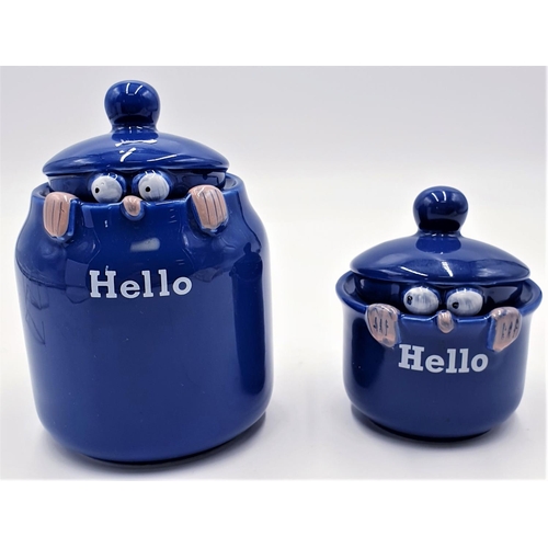 555 - PRICE & KENSINGTON NOVELTY LIDDED JARS (2)