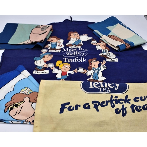 556 - TETLEY TEA TEA TOWELS (5)