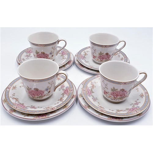 562 - ROYAL DOULTON CHINA TRIO'S (4)