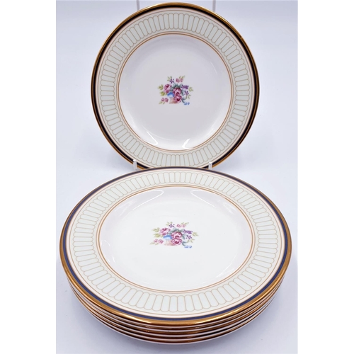 564 - ROYAL DOULTON CHINA 16cm Dia PLATES (6) IN THE ROWLEY DESIGN