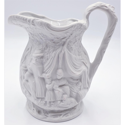 589 - PORTMEIRION Large 17.5 cm PARIAN WARE JUG