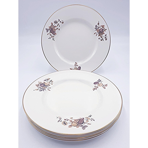 150 - ROYAL WORCESTER CHINA Large 27cm Dia DINNER PLATES (6)