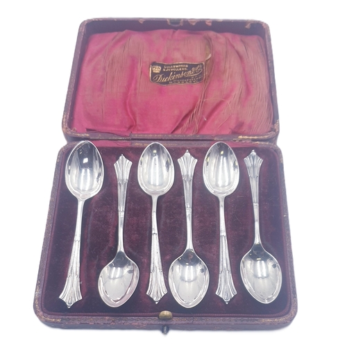 169 - SILVER (Hallmarked) (Boxed Set Of Six) SPOONS