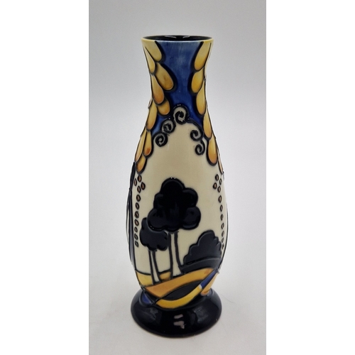 213 - OLD TUPTON WARE 15cm TUBELINED VASE IN THE DAWN DESIGN By Jeanne McDougall (Product Code 6301) (As N... 