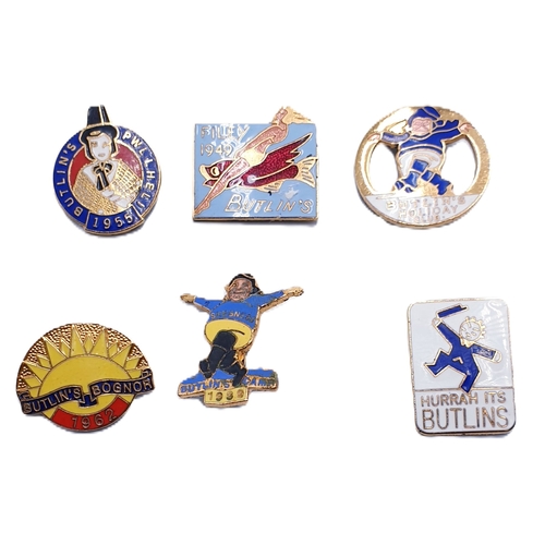 219 - BUTLINS HOLIDAY CAMP BADGES (6)