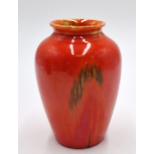 246 - RICARDIA WARE 13cm BALUSTER SHAPE VASE IN THE EE47 GLAZE CODE With SOUGHT AFTER METAL INCLUSIONS  (R... 