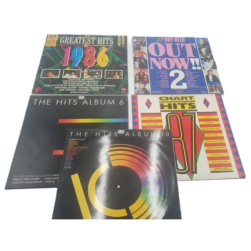 259 - COMPILATION ALBUMS (5) THE HITS ALBUMS 80s MUSIC