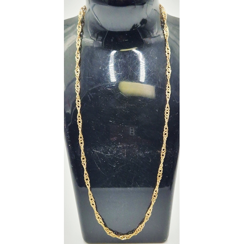 272 - SILVER (925) /GILT (Italian) 50cm NECKLACE  (Total Weight 5.7 Grams)