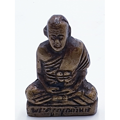 520 - BRASS Miniature 2cm (Possibly) BUDDHA