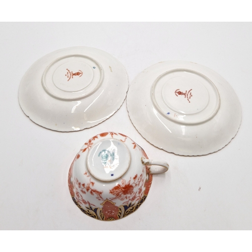 611 - ROYAL CROWN DERBY PORCEALIN For BLACK STARR & GORHAM, SAUCERS (2) & IMARI CUP 4314/2712 (Rare Items)... 