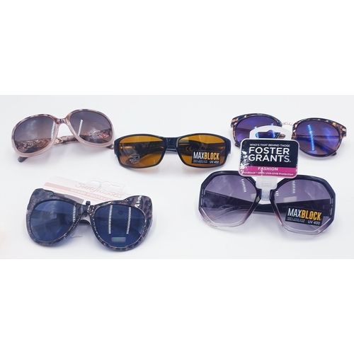 694 - SUNGLASSES (5 Pairs) (As New)