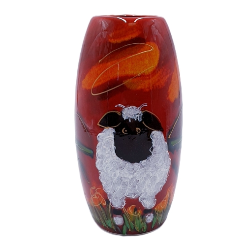 716 - ANITA HARRIS ART POTTERY 17cm SKITTLE VASE  