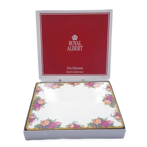 277 - ROYAL ALBERT (Boxed Set Of Six) PLACE MATS IN THE OLD COUNTRY ROSES DESIGN