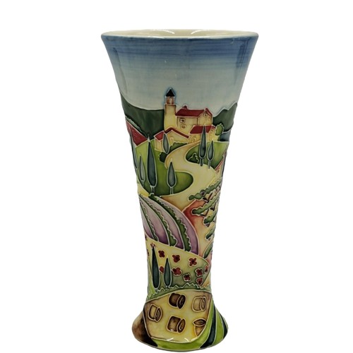 210 - OLD TUPTON WARE TUBELINED 20cm TRUMPET VASE IN THE TUSCANY DESIGN (Product Code No 1620) (As New , O... 