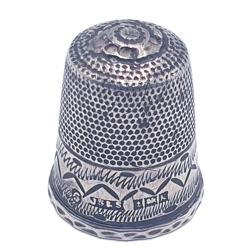 638 - SOLID SILVER (Hallmarked) THIMBLE