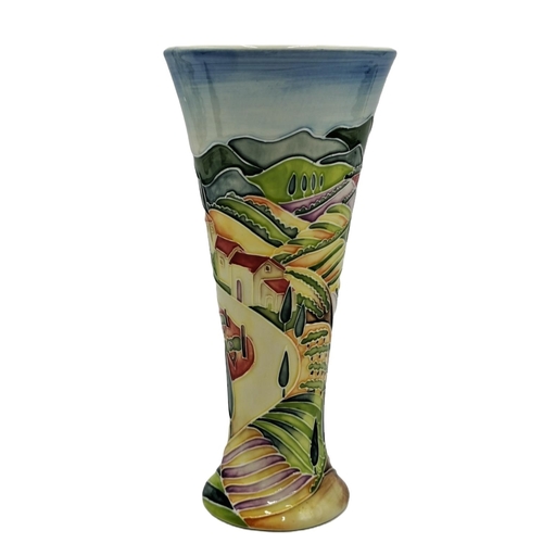 210 - OLD TUPTON WARE TUBELINED 20cm TRUMPET VASE IN THE TUSCANY DESIGN (Product Code No 1620) (As New , O... 