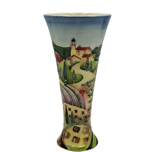 210 - OLD TUPTON WARE TUBELINED 20cm TRUMPET VASE IN THE TUSCANY DESIGN (Product Code No 1620) (As New , O... 