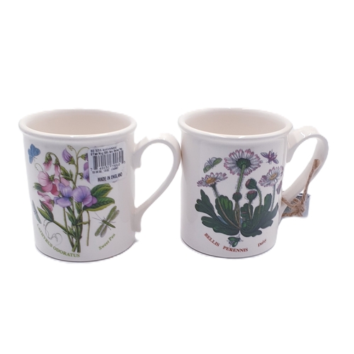 46 - PORTMEIRION CHINA MUGS (2) FROM THE BOTANIC GARDEN COLLECTION