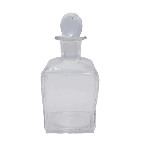 91 - GLASS 11cm PERFUME BOTTLE