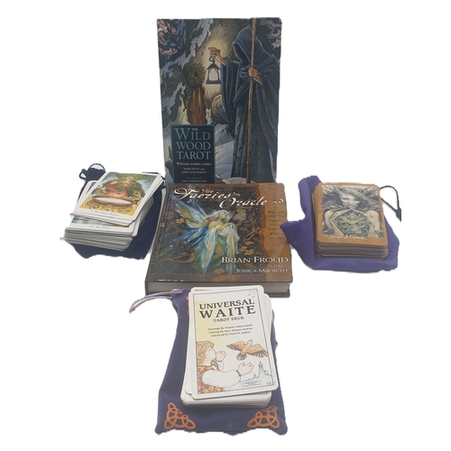 184 - WILDWOOD TAROT,FAERIES ORACLE & WAITE TAROR CARDS